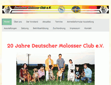 Tablet Screenshot of molosserclub.net